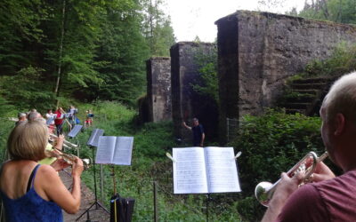 Bläserchor probt an ganz ungewöhnlichen Orten – Teil 4