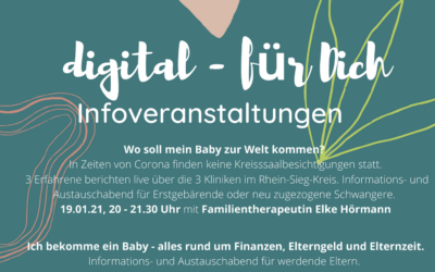 Videokonferenz-Reihe „digital – für Dich“ richtet sich an werdende Eltern