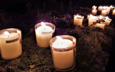 Ein Lichtermeer gegen das Vergessen