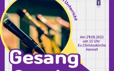27.8.: Gesangscoaching für alle