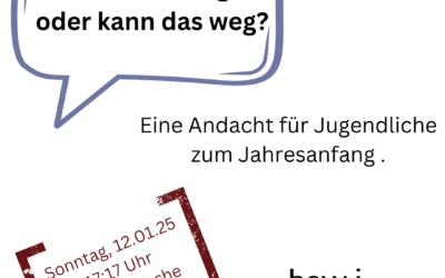 12.01.: Jugendandacht