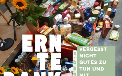 Erntedank – Lebensmittelspenden im Oktober